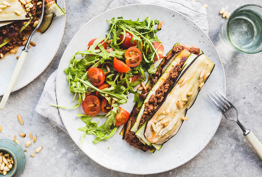 Healthy Beef recipe Aubergine, courgette & beef lasagne